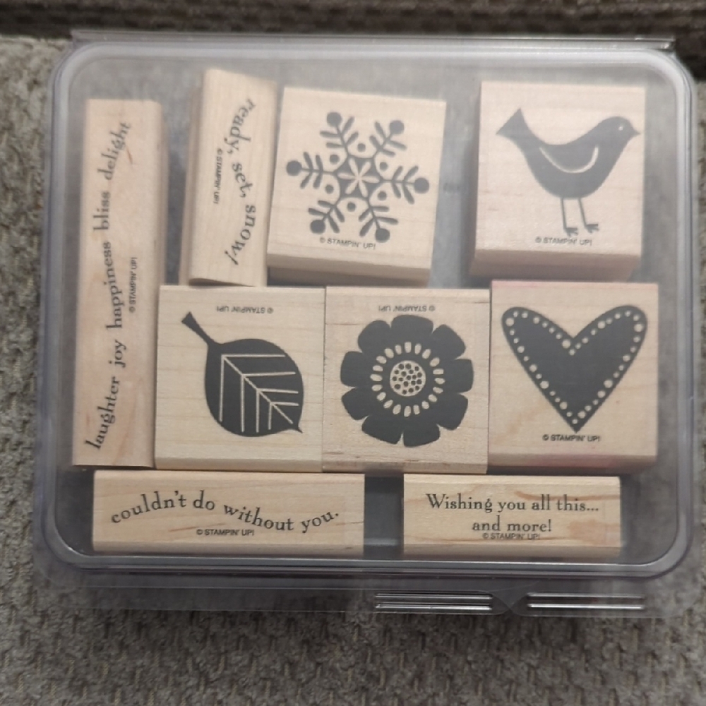Stampin' Up! Wooden Stamp Set - Nature & Sentiments